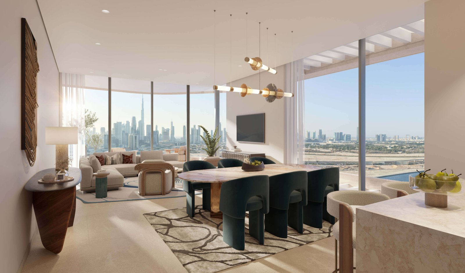 Artistry living room with full-height windows